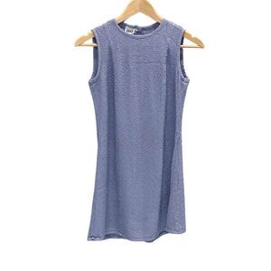 Johnny Was Collection Vintage Sleeveless Floral Light Purple Y2K Dress Sz Medium